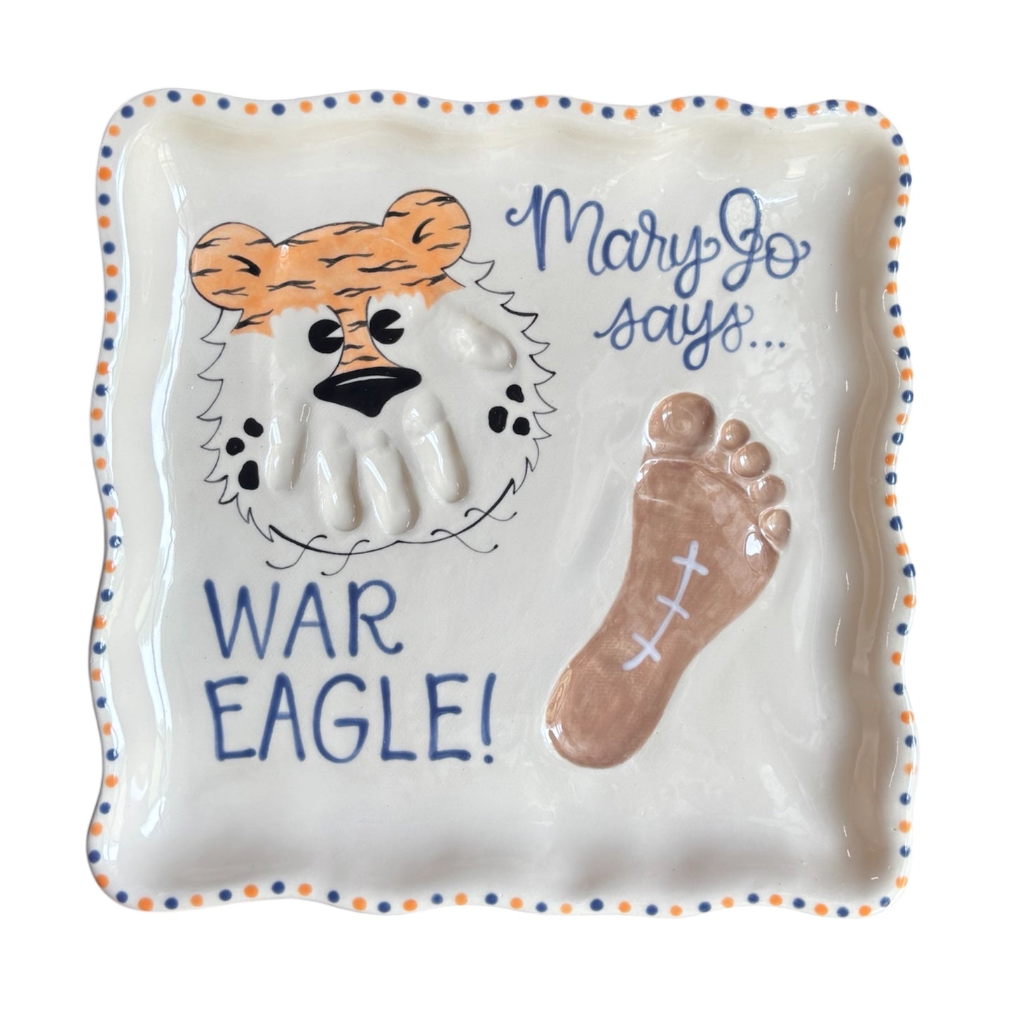 Collegiate Wavy Platter