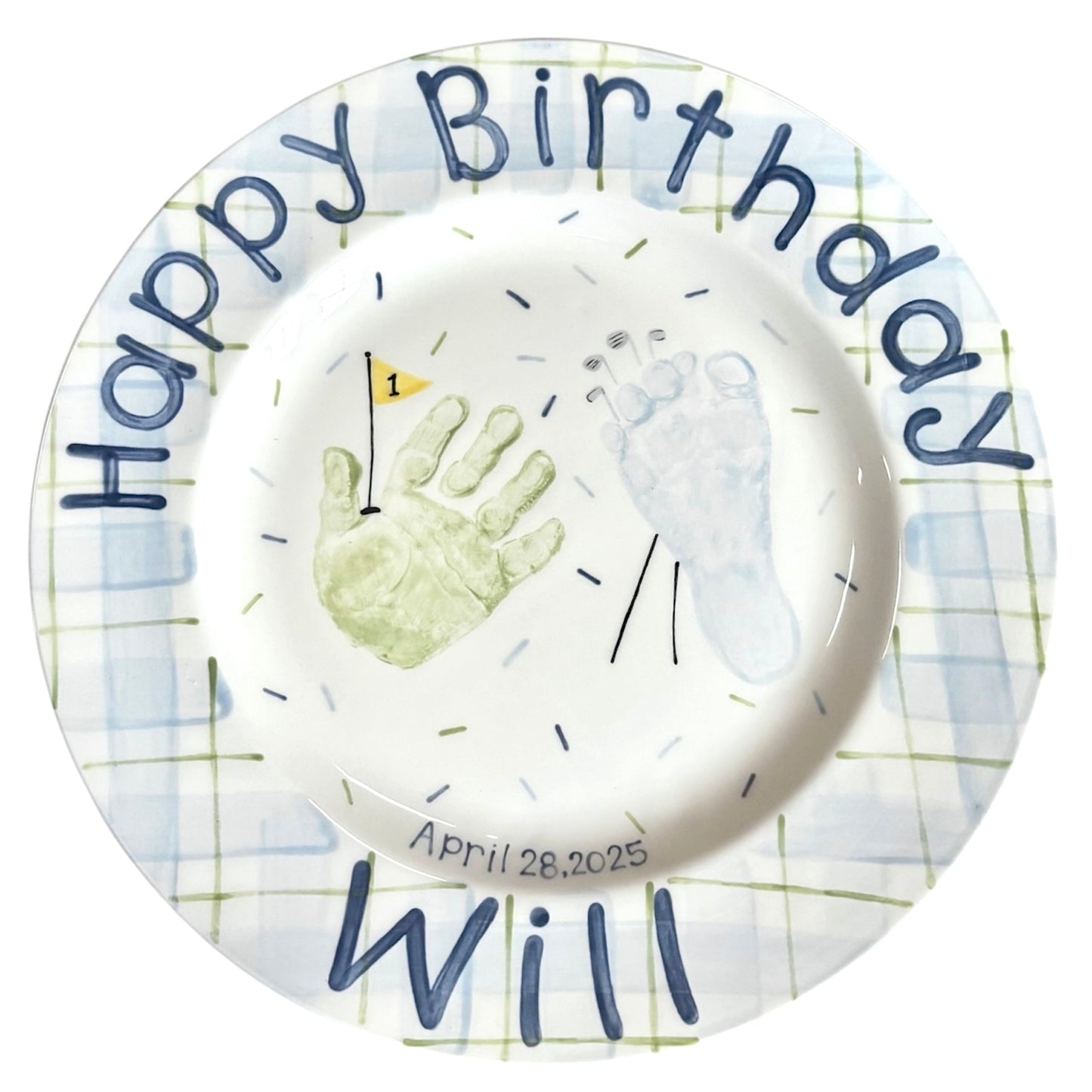 Golf Birthday Plate
