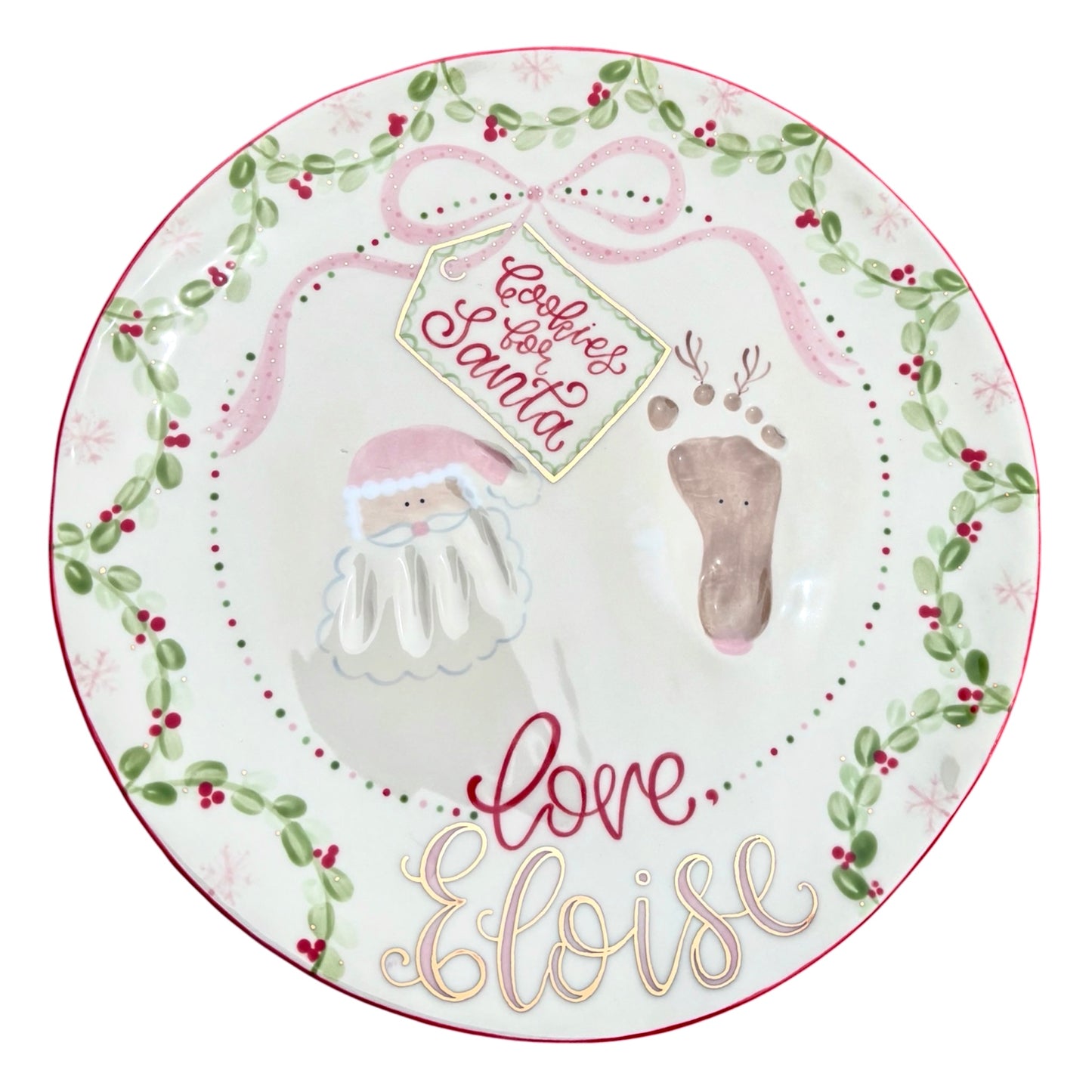 Gilded Snowflake Plate