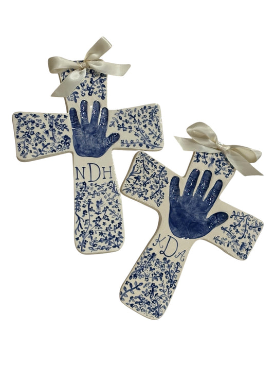 Blue & White Cross