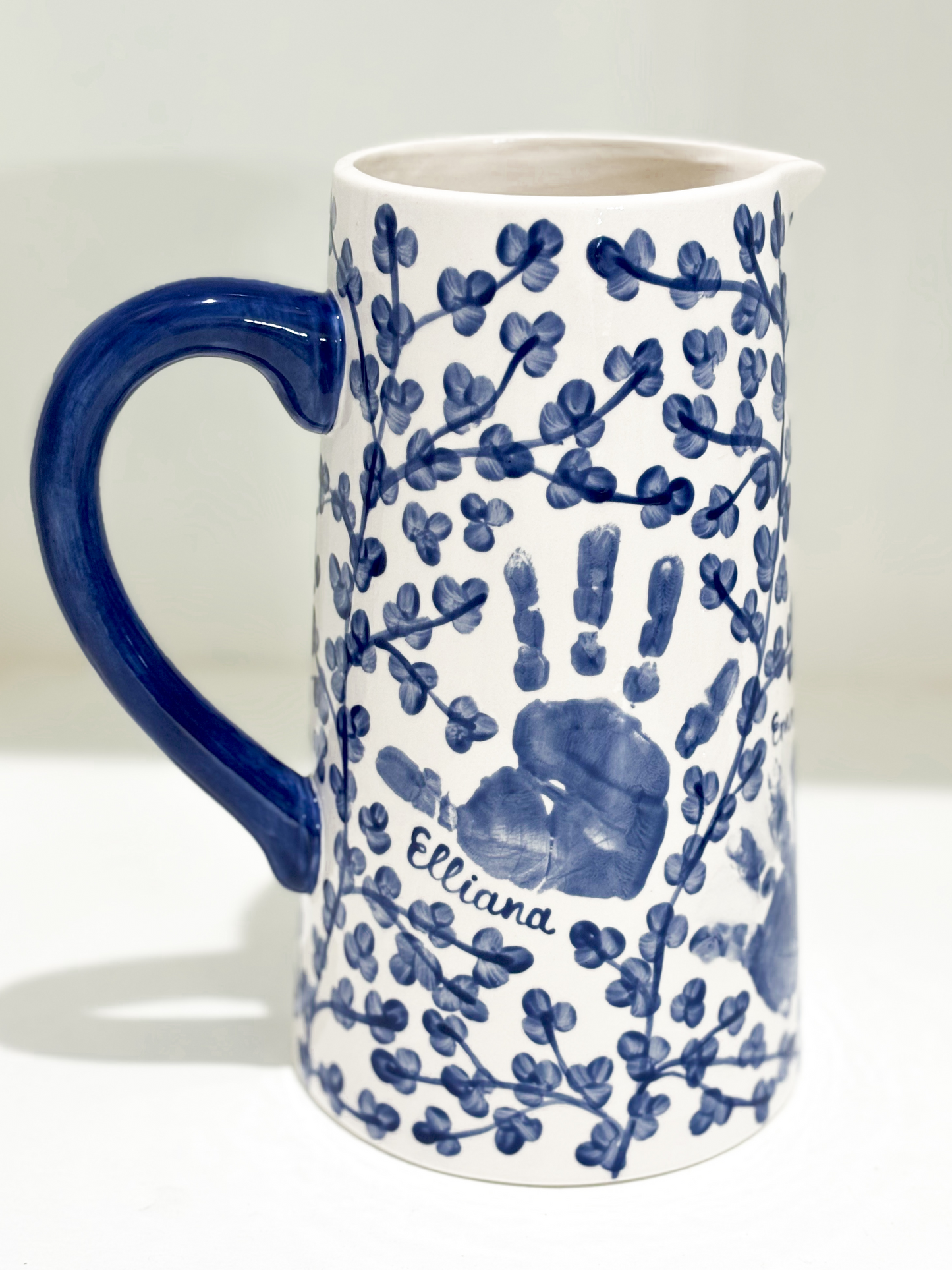 Blue & White Pitcher
