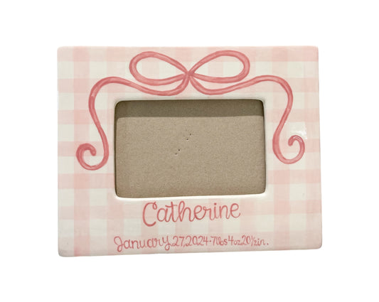 Gingham Picture Frame