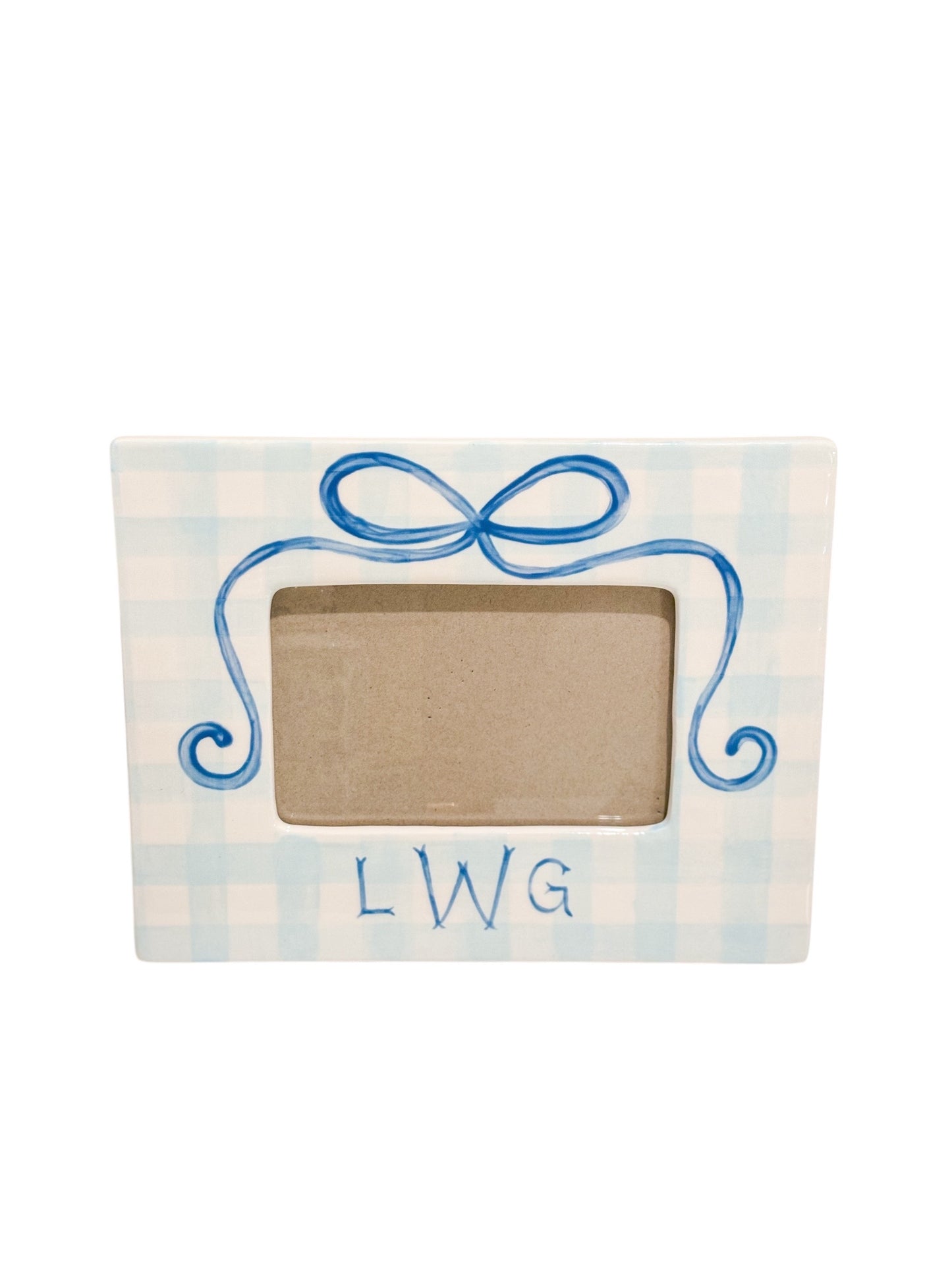 Gingham Picture Frame