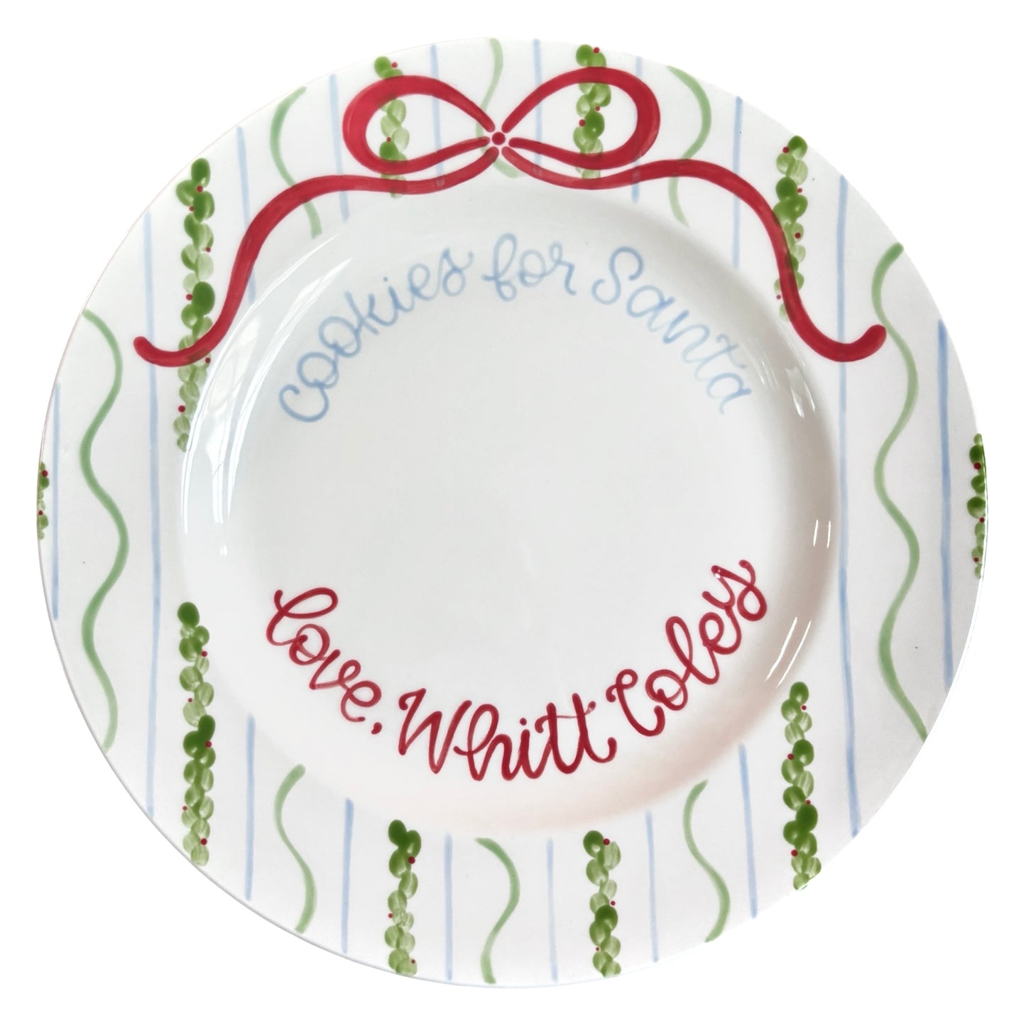 Classic Cookies For Santa Plate
