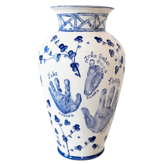 Bamboo Rimmed Vase