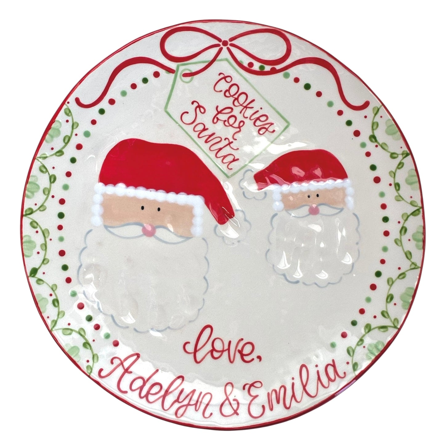 Classic Cookies For Santa Plate