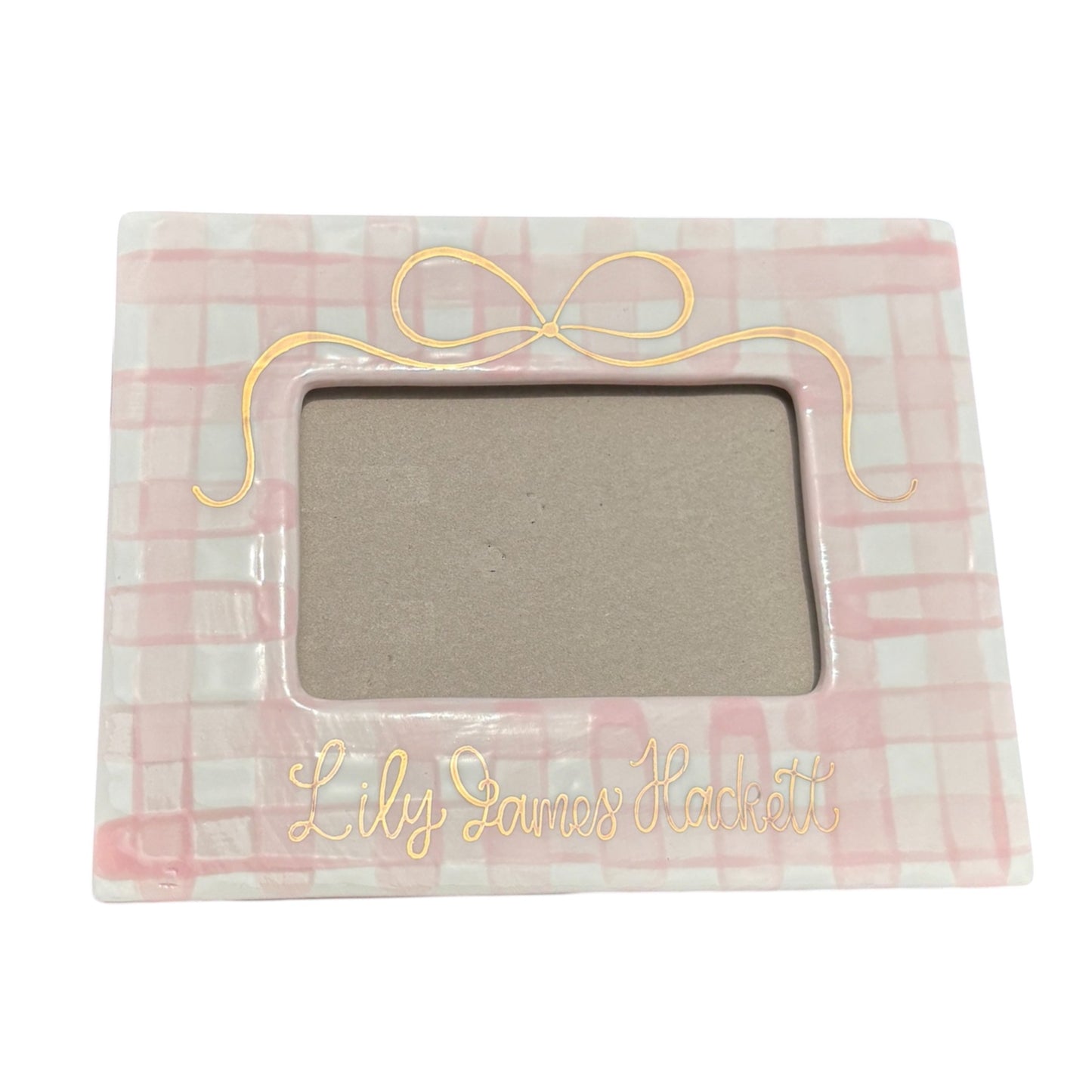 Gingham Picture Frame