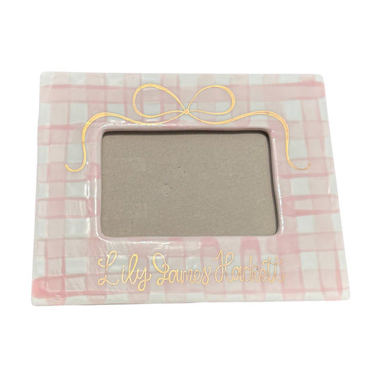 Gingham Picture Frame