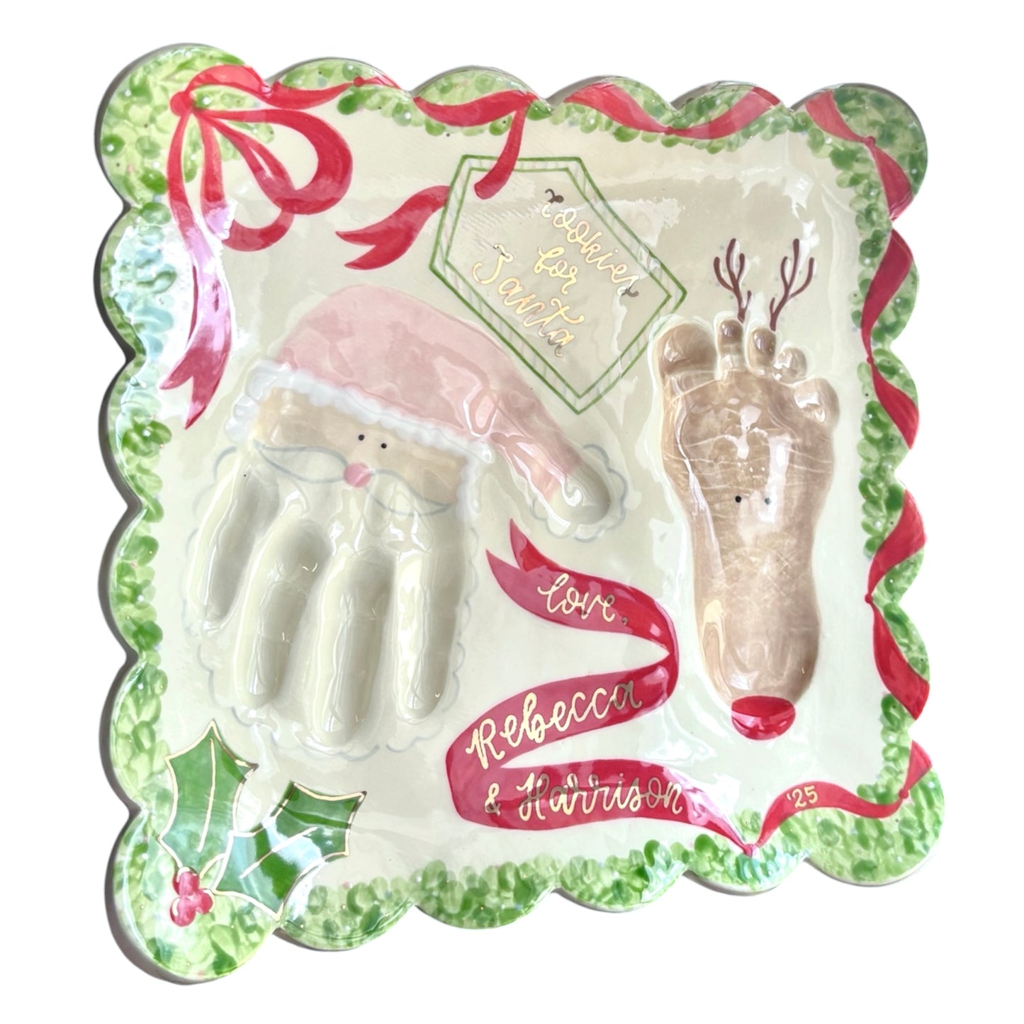 Festive Ribbon Plate