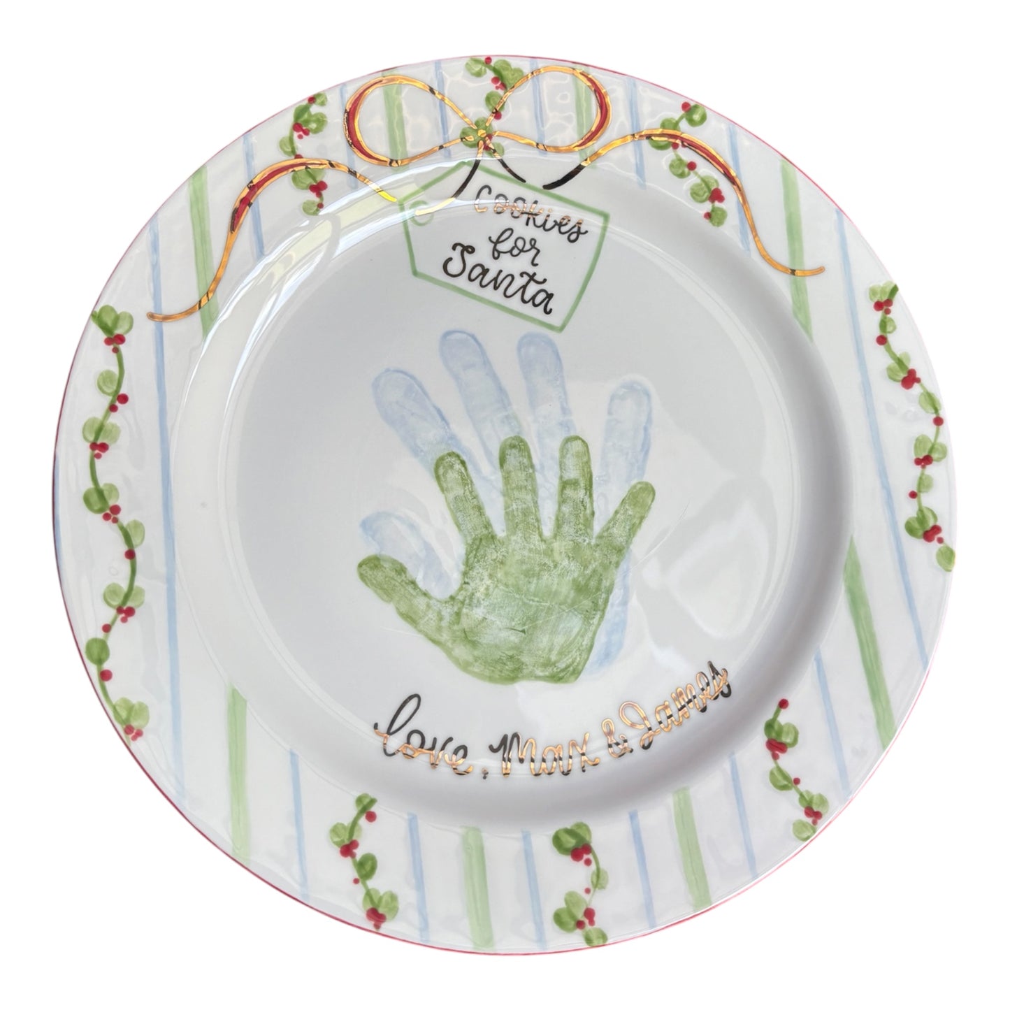 Christmas Handprint Plate