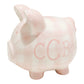 Gingham Piggy Bank