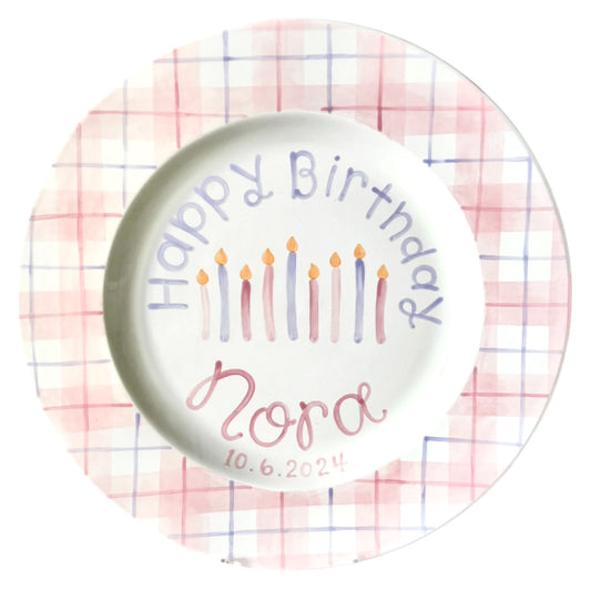 Girl's Candle Plate