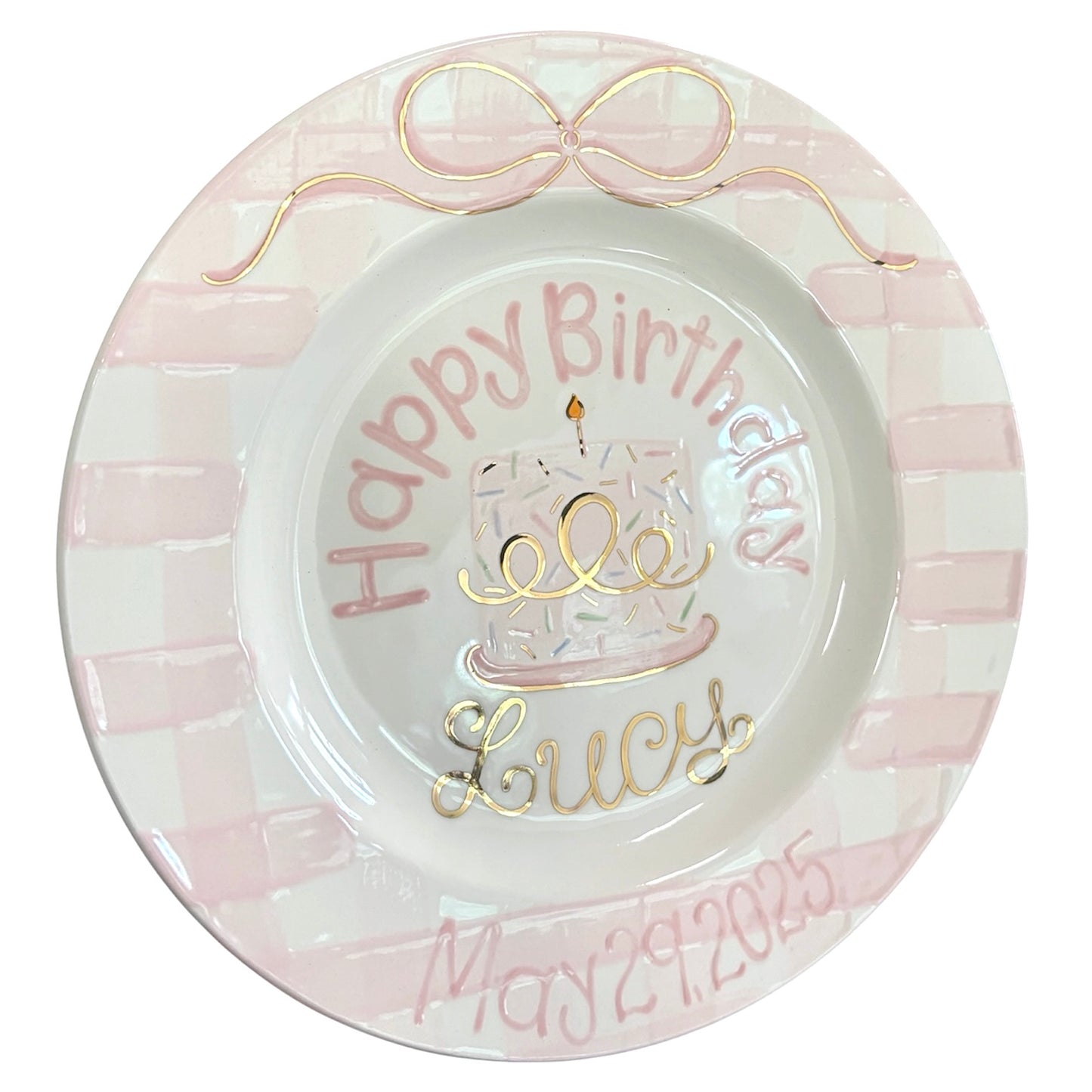 Gold Sprinkle Plate