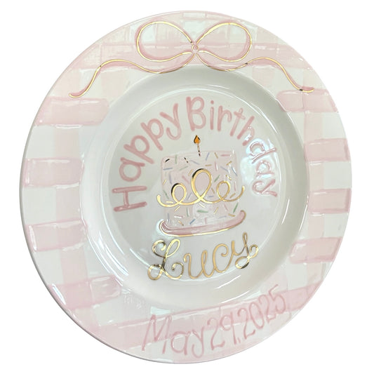 Gold Sprinkle Plate