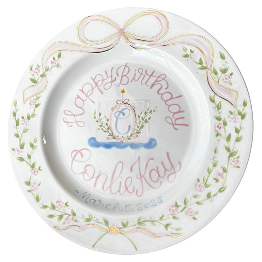 Floral Wreath Plate
