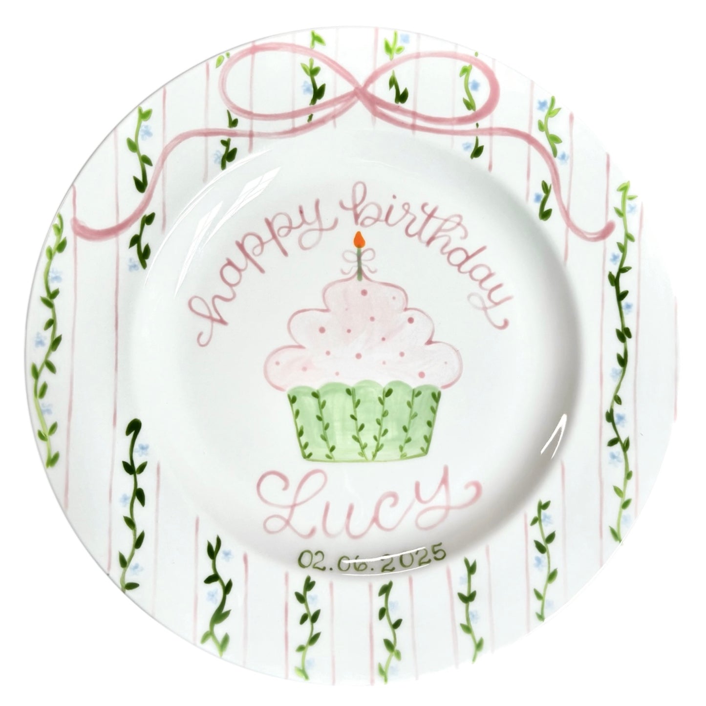 Floral Vines Cupcake Plate
