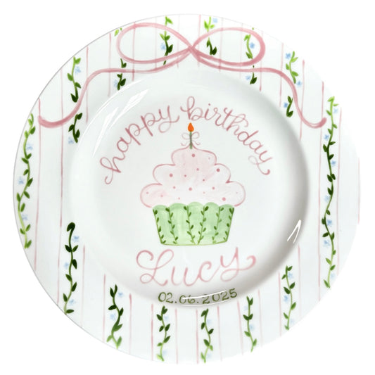 Floral Vines Cupcake Plate