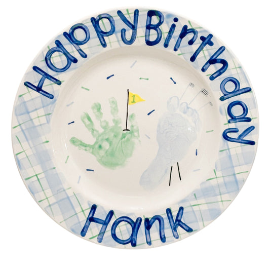 Golf Birthday Plate