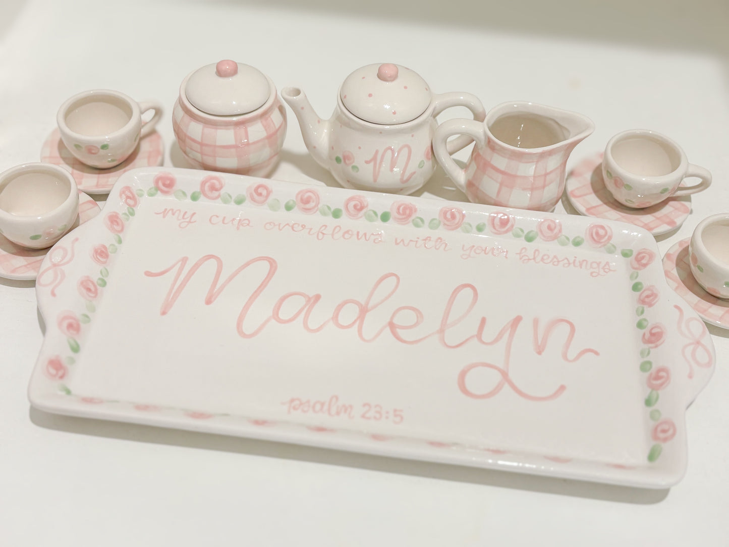 Pink Floral Teaset